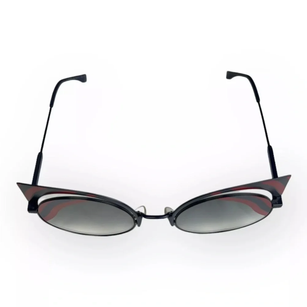 NEW Fendi Grey Gradient Round Sunglasses FF 0215/S 0M19L 53 22 135mm 100% Origin